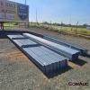 1 X NEW STEEL STRUCTURE 

12x36x4,5
14 columns 152x152 H beam
14 rafters 140x70 IPE
48 off 6m x 150x50 galv lipped channels 
All structural nuts and bolts included
Detailed erecting drawings
**TO BE ASSEMBLED STOCK NR: 1669 - 3
