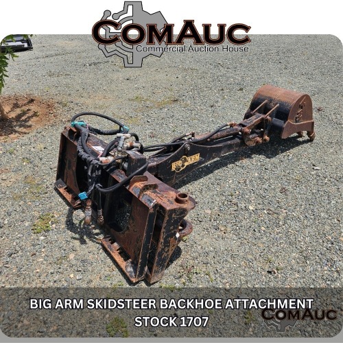 1 X BIG ARM SKIDSTEER BACKHOE ATTACHMENT STOCK NR: 1707