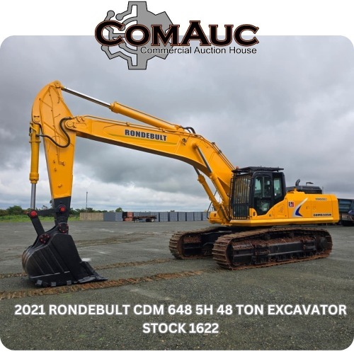 1 X 2021 RONDEBULT CDM 648 5H 48 TON EXCAVATOR STOCK NR: 1622