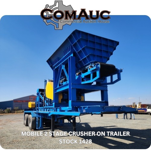 1 X MOBILE 2 STAGE CRUSHER ON TRAILER STOCK NR: 1428