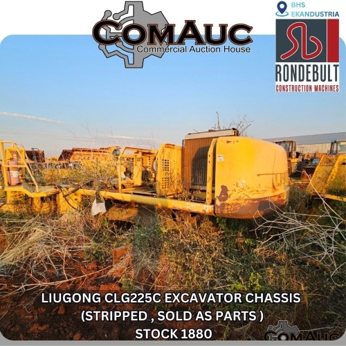 1 X LIUGONG CLG225C EXCAVATOR CHASSIS (STRIPPED , SOLD AS PARTS ) STOCK NR: 1880