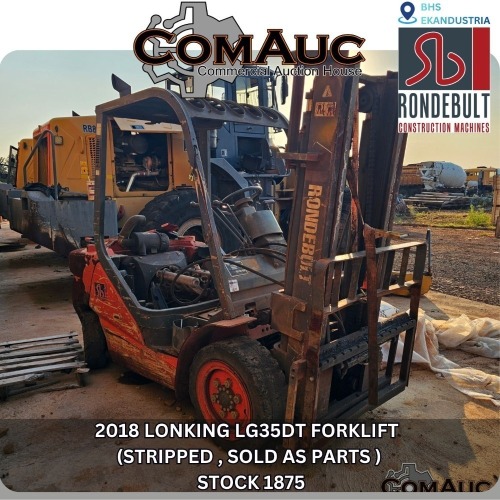 1 X 2018 LONKING LG35DT FORKLIFT (STRIPPED , SOLD AS PARTS ) STOCK NR: 1875