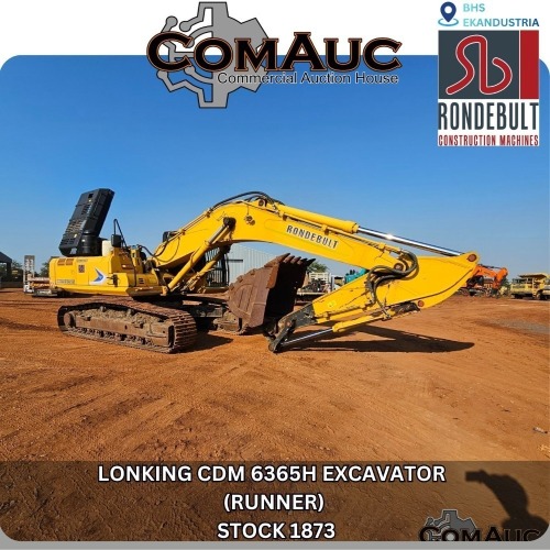 1 X LONKING CDM 6365H EXCAVATOR (RUNNER) STOCK NR: 1873