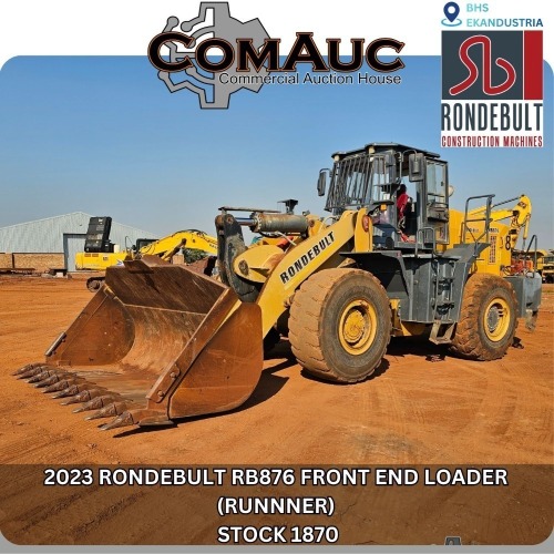 1 X 2023 RONDEBULT RB876 FRONT END LOADER (RUNNER) STOCK NR: 1870