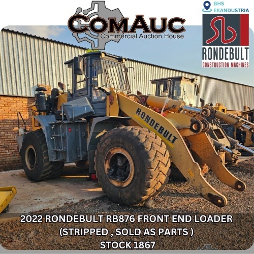 1 X 2022 RONDEBULT RB876 FRONT END LOADER (STRIPPED , SOLD AS PARTS ) STOCK NR: 1867