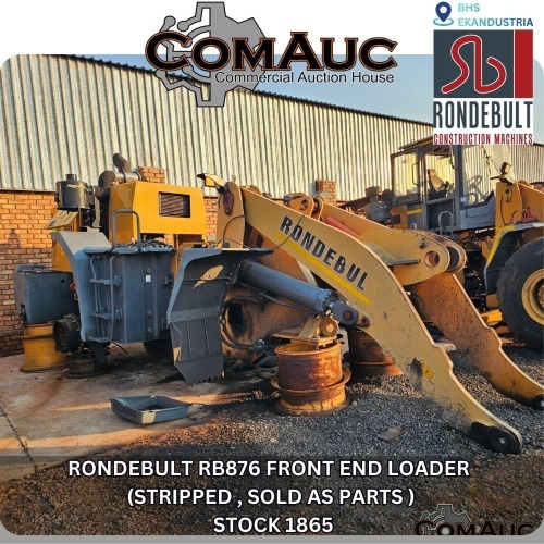 1 X RONDEBULT RB876 FRONT END LOADER (STRIPPED , SOLD AS PARTS ) STOCK NR: 1865
