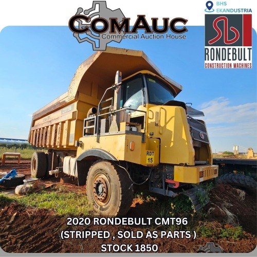 1 X 2020 RONDEBULT CMT96 (STRIPPED , SOLD AS PARTS ) STOCK NR: 1850