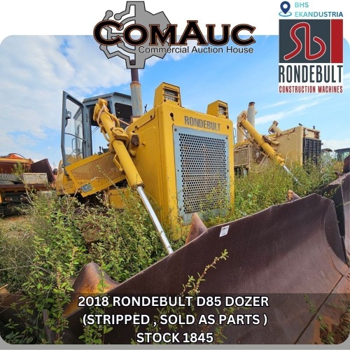 1 X 2018 RONDEBULT D85 DOZER (STRIPPED , SOLD AS PARTS ) STOCK NR: 1845