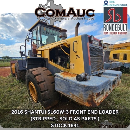 1 X 2016 SHANTUI SL60W-3 FRONT END LOADER (STRIPPED , SOLD AS PARTS ) STOCK NR: 1841