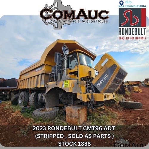1 X 2023 RONDEBULT CMT96 ADT (STRIPPED , SOLD AS PARTS ) STOCK NR: 1838
