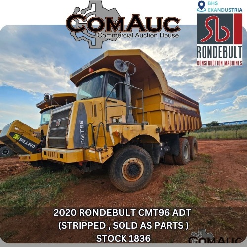 1 X 2020 RONDEBULT CMT96 ADT (STRIPPED , SOLD AS PARTS ) STOCK NR: 1836