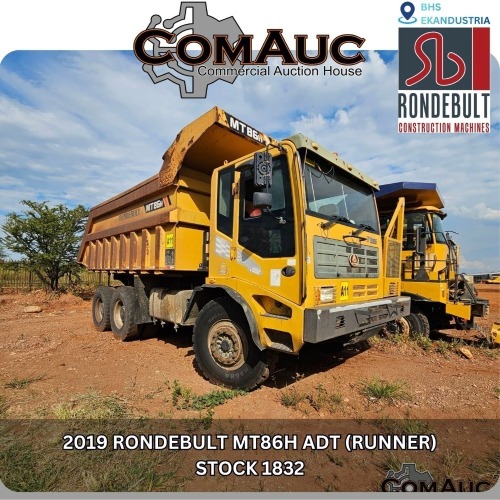 1 X 2019 RONDEBULT MT86H ADT (RUNNER) STOCK NR: 1832