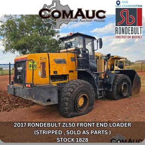 1 X 2017 RONDEBULT ZL50 FRONT END LOADER (STRIPPED , SOLD AS PARTS ) STOCK NR: 1828