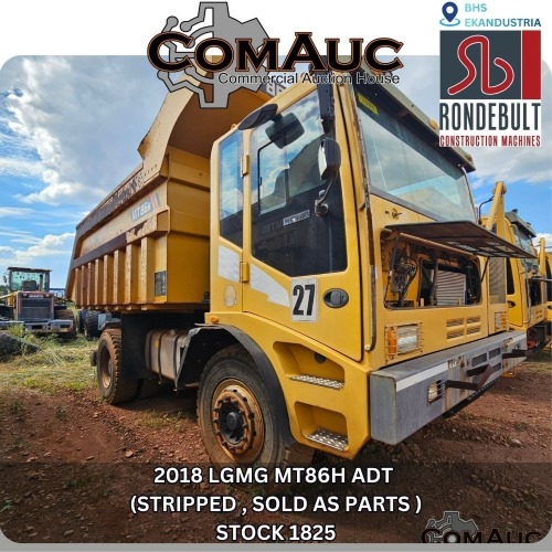 1 X 2018 LGMG MT86H ADT (STRIPPED , SOLD AS PARTS ) STOCK NR: 1825