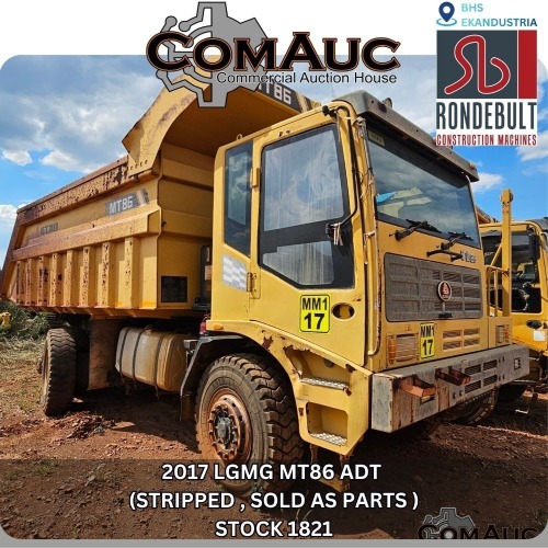 1 X 2017 LGMG MT86 ADT (STRIPPED , SOLD AS PARTS ) STOCK NR: 1821