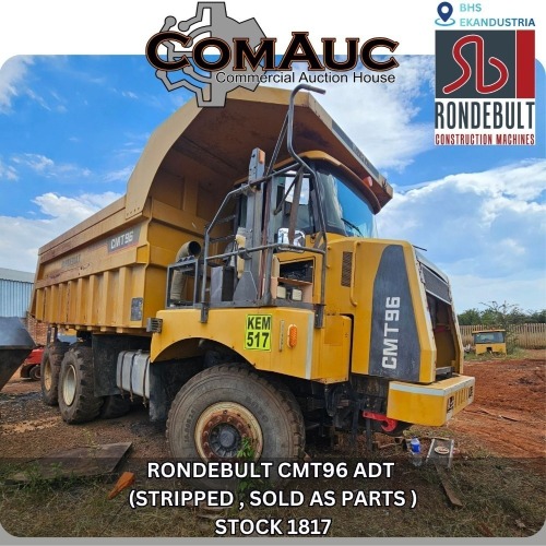 1 X RONDEBULT CMT96 ADT (STRIPPED , SOLD AS PARTS ) STOCK NR: 1817