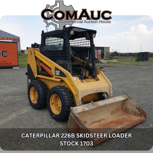 1 X CATERPILLAR 226B SKIDSTEER LOADER STOCK NR: 1703