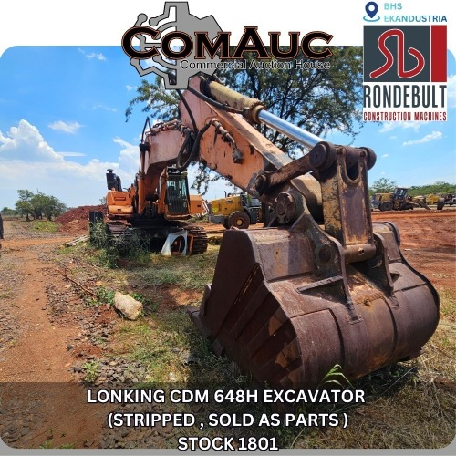 1 X LONKING CDM 648H EXCAVATOR (STRIPPED , SOLD AS PARTS ) STOCK NR: 1801