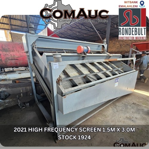 1 X 2021 HIGH FREQUENCY SCREEN 1.5M X 3.0M STOCK NR: 1924