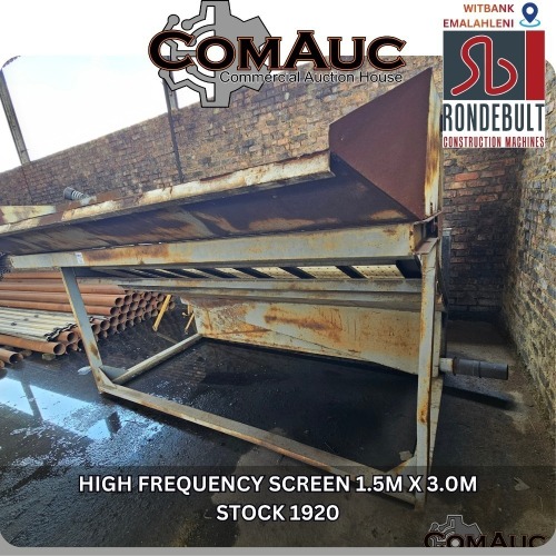 1 X HIGH FREQUENCY SCREEN 1.5M X 3.0M STOCK NR: 1920