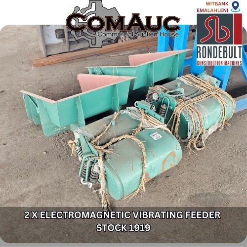 1 X 2 X ELECTROMAGNETIC VIBRATING FEEDER STOCK NR: 1919