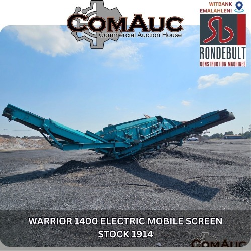 1 X WARRIOR 1400 ELECTRIC MOBILE SCREEN STOCK NR: 1914