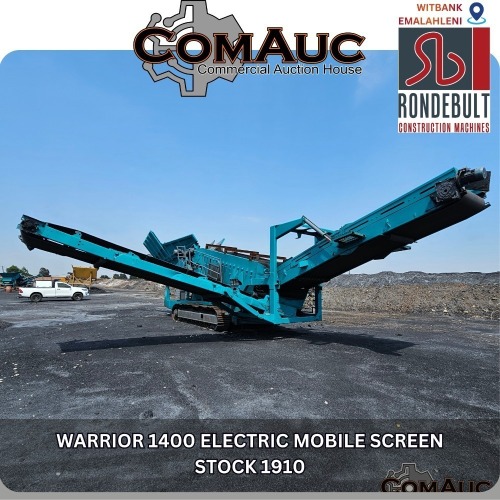1 X WARRIOR 1400 ELECTRIC MOBILE SCREEN STOCK NR: 1910
