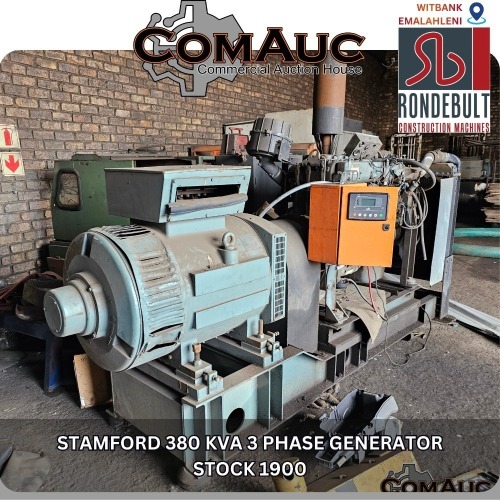 1 X STAMFORD 380 KVA 3 PHASE GENERATOR STOCK NR: 1900