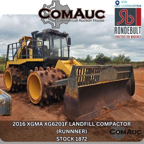 1 X 2016 XGMA XG6201F LANDFILL COMPACTOR (RUNNER) STOCK NR: 1872