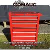 1 X NEW TOOLZA 7 DRAW TOOLBOX ON WHEELS WITH 201 PCS TOOLS STOCK NR: 1702