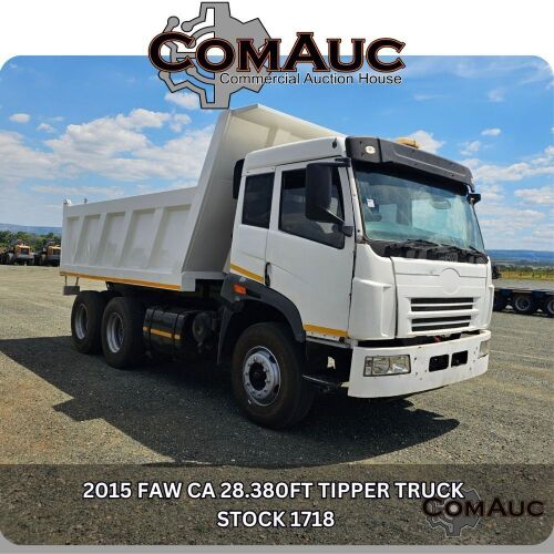 1 X 2015 FAW CA 28.380FT TIPPER TRUCK STOCK NR: 1718