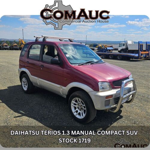 1 X DAIHATSU TERIOS 1.3 MANUAL COMPACT SUV STOCK NR: 1719