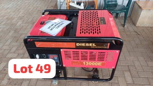 1 X Diesel Generator 13000E Machine Haskins