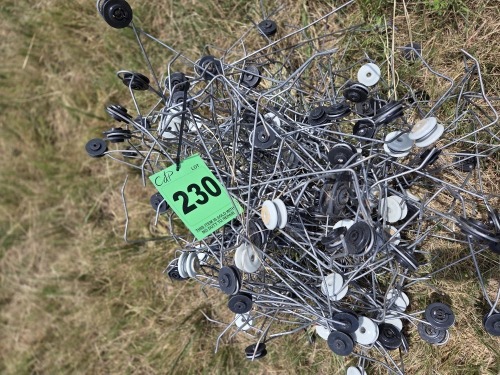 1 X Electric Fence Insulators and Wire Clips Dave Kriel