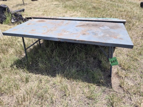 1 X Steel Folding Table Dave Kriel