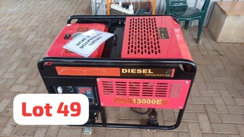 1 X Diesel Generator 13000E Machine Haskins