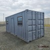 1 X 6M SHIPPING CONTAINER WITH DOOR AND WINDOWS STOCK NR: 1725 - 3