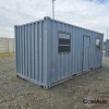 1 X 6M SHIPPING CONTAINER WITH DOOR AND WINDOWS STOCK NR: 1725 - 4