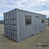 1 X 6M SHIPPING CONTAINER WITH DOOR AND WINDOWS STOCK NR: 1724 - 6