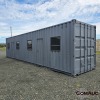 1 X 12M SHIPPING CONTAINER WITH DOORS AND WINDOWS STOCK NR: 1723 - 3