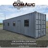 1 X 12M SHIPPING CONTAINER WITH DOORS AND WINDOWS STOCK NR: 1723