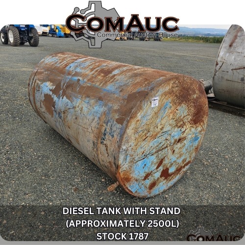 1 X DIESEL TANK WITH STAND (APPROXIMATELY 2500L) STOCK NR: 1787
