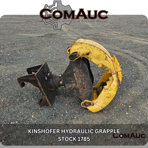 1 X KINSHOFER HYDRAULIC GRAPPLE STOCK NR: 1785
