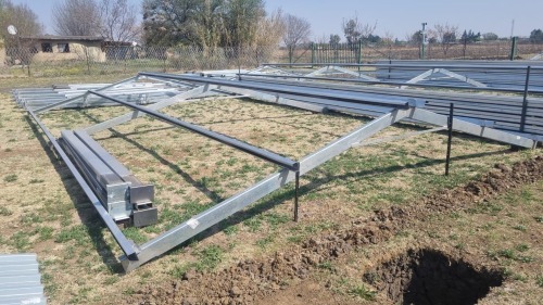 1 X 6mx9m steel structure with no zinc height 3m Vanderbijlpark