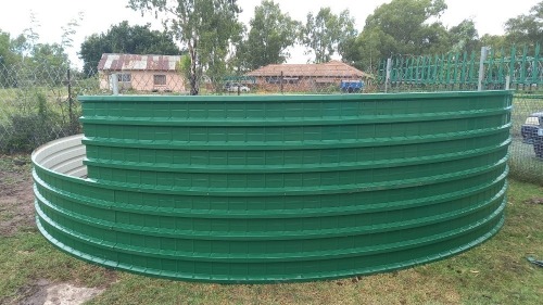1 X Water dam 6m diameter, 1.3 height. 8 panel chromodeck IBR 0.55mm thick Vanderbijlpark