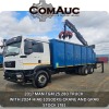 1 X 2017 MAN TGM 25.280 TRUCK WITH 2024 HIAB 10500XG CRANE AND GRAB STOCK NR: 1781