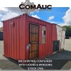 1 X 6M SHIPPING CONTAINER WITH DOORS AND WINDOWS STOCK NR: 1796