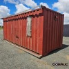 1 X 6M SHIPPING CONTAINER WITH DOORS AND WINDOWS STOCK NR: 1796 - 5