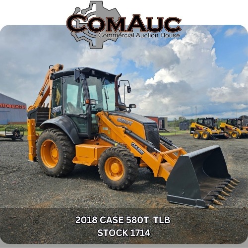 1 X 2018 CASE 580T TLB STOCK NR: 1714