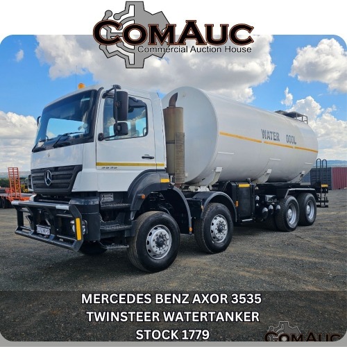 1 X MERCEDES BENZ AXOR 3535 TWINSTEER WATERTANKER STOCK NR: 1779